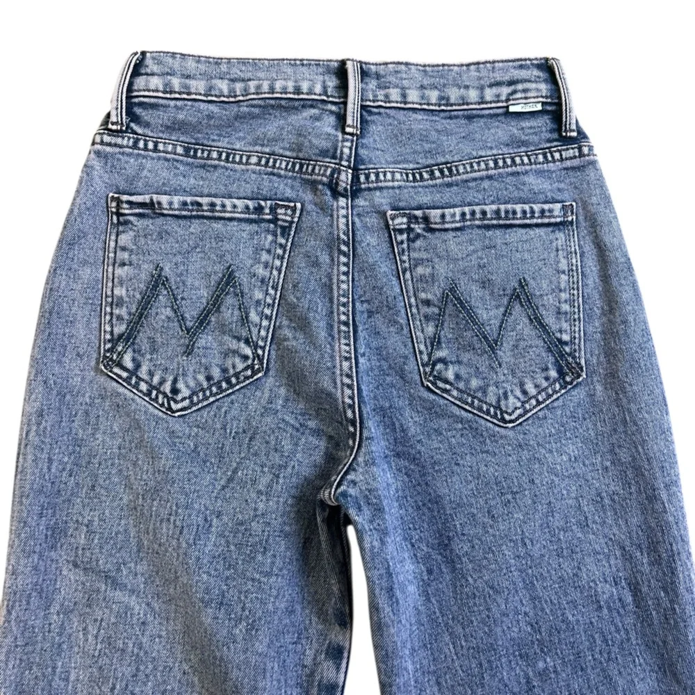 MOTHER The Desperado Heel Paisley Purple High Rise Flare Jeans 25 Retro - Picture 9 of 16